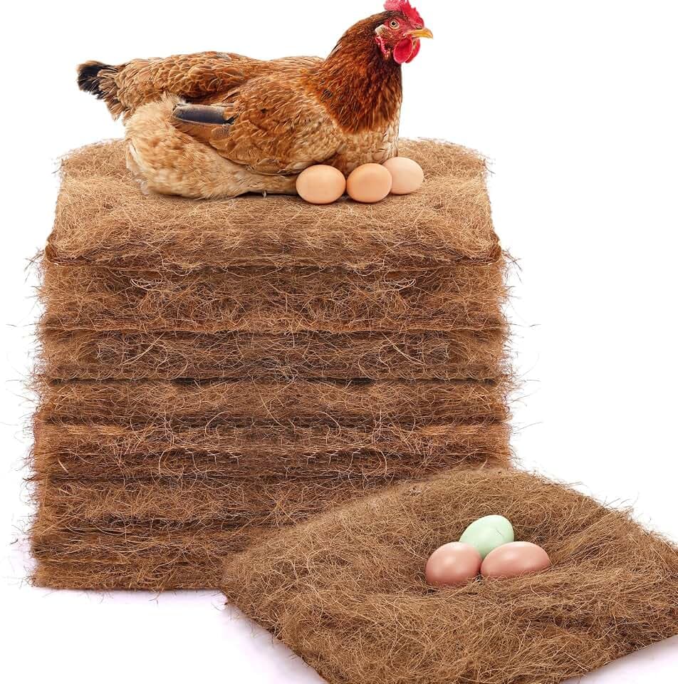 Yerliker Chicken Nesting Box Pads Laying Hen Chicken Coop Bedding,3 Pack