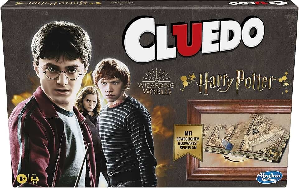 Cluedo: Wizarding World Harry Potter Edition, Detektivspiel für 3-5 Spieler, Rätselspaß für Kinder ab 8 Jahren, spannendes für die ganze Familie