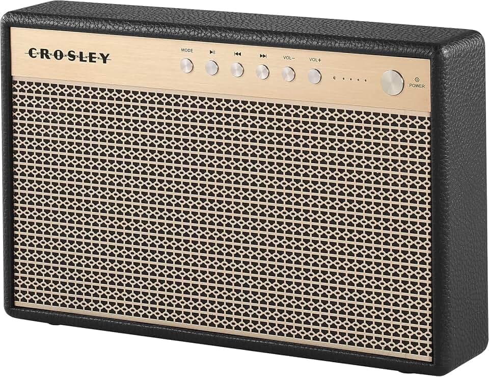 Crosley CR3112A-BK Montero Portable Bluetooth Speaker, Black
