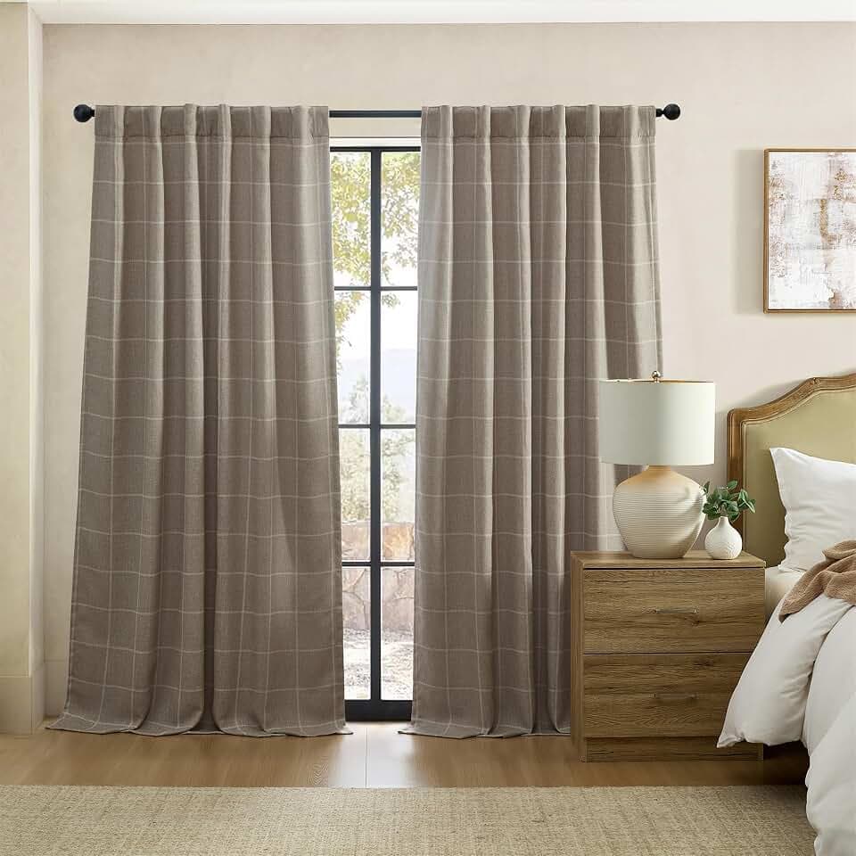Threadmade Sawyer Window Panel, Taupe - 52" W x 84" L
