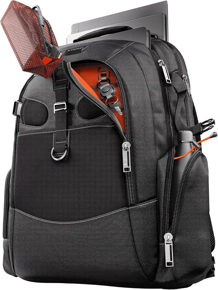 EVERKI Business 120 Pro Backpack, 2 Laptop Compartments & Rain Cover - 40L
