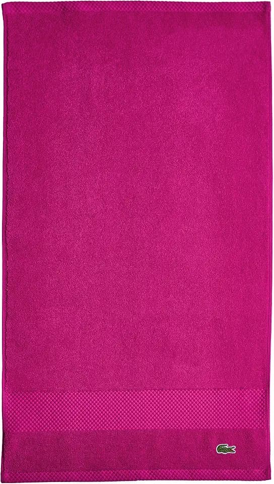 Lacoste Heritage 100% Supima Cotton Hand Towel 16" x 30", Magenta