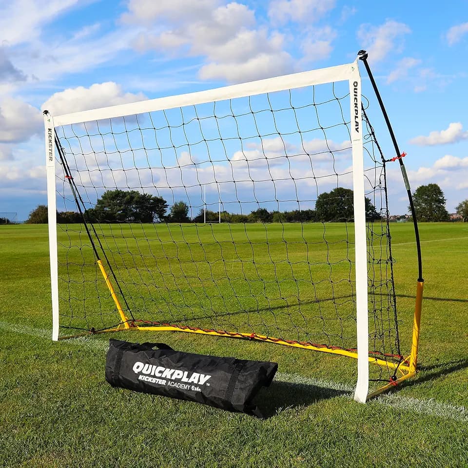 QUICKPLAY Kickster Fußballtor – Ultra Tragbare fussballtore für Garten Kinder & Outdoor Training – fussballtor Für Kinder & Erwachsene, 2 Größen 180x120cm & 240x150cm