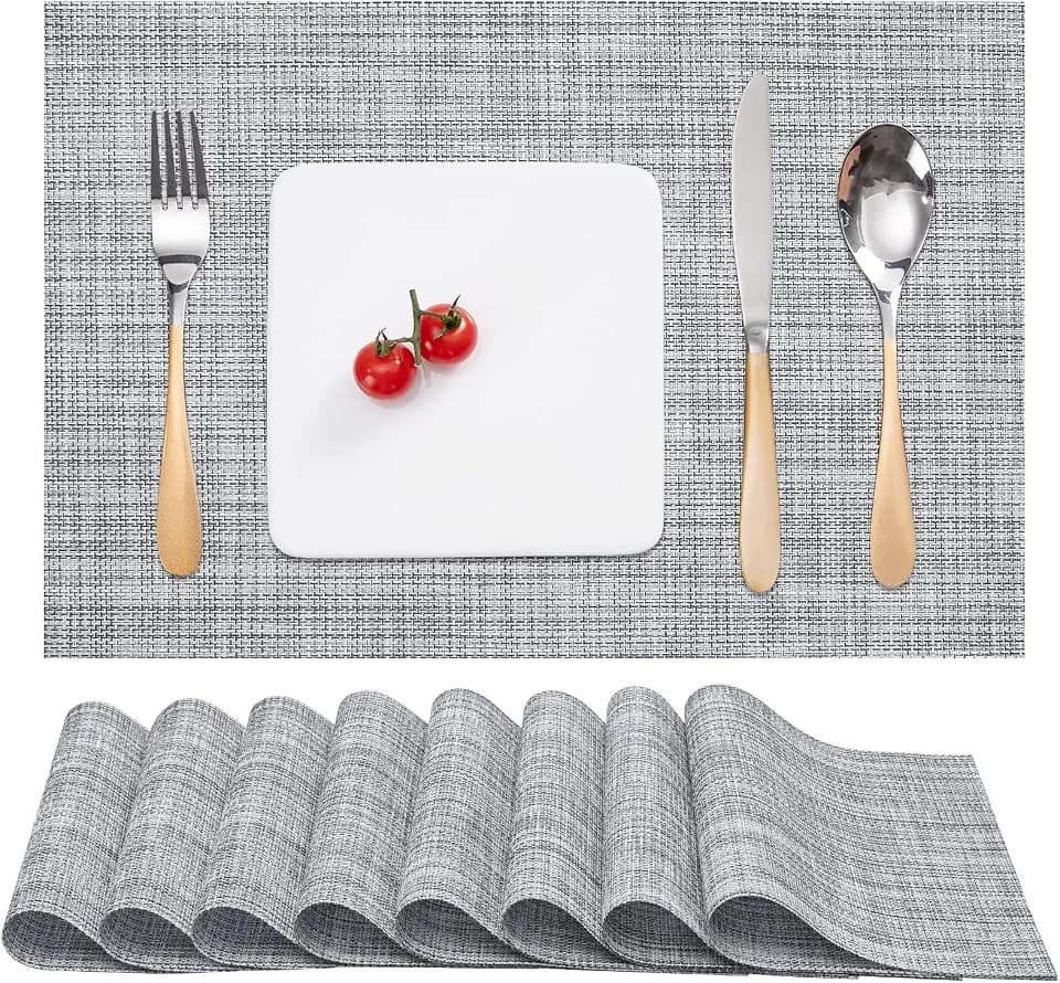 Myir JUN Placemats Set of 8 Kitchen and Dining Table Placemats