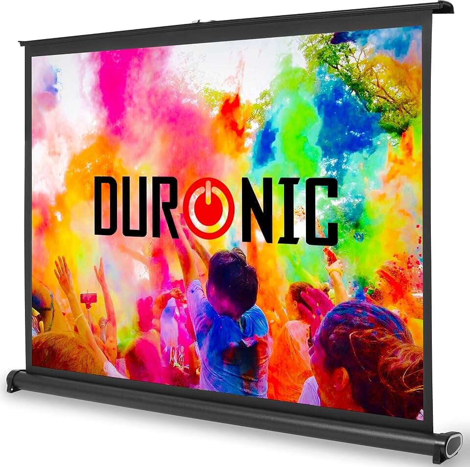 Duronic DPS40 4:3 Leinwand, 40 Zoll Mobile Beamerleinwand in Tragetasche