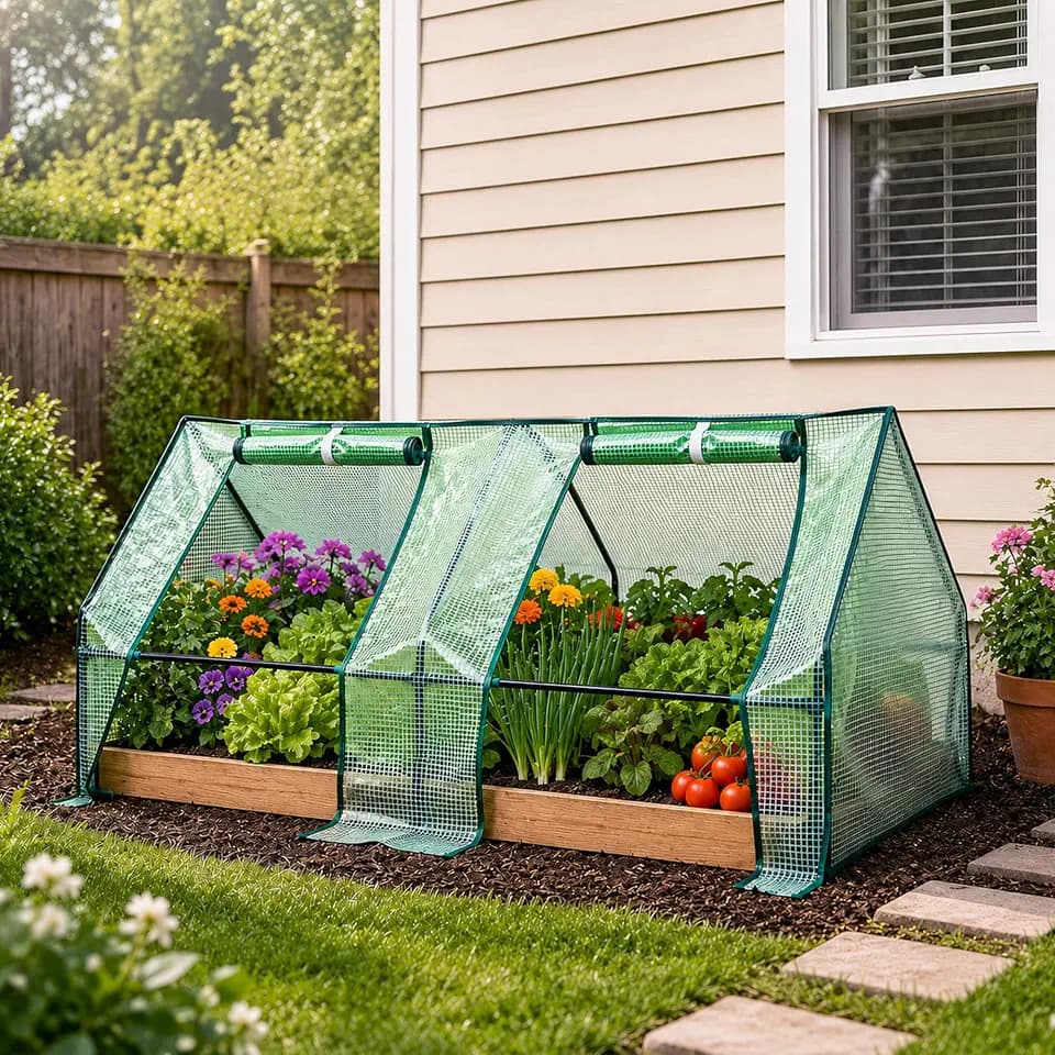 Mini Greenhouse for Outdoors 72" W Portable Greenhouse Kit