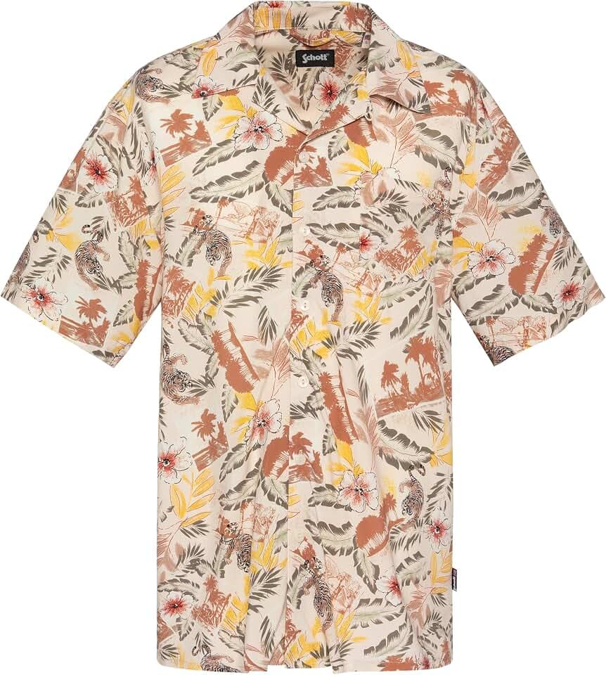Schott NYC Herren Shcapri Shirt (1er Pack)
