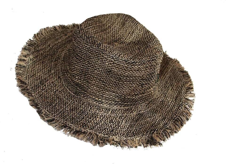 Hemp Sun Hat Wired Wide Brim Big Sizes M/L/XXL Farmers,Raw Hemp Natural Garden Summer Hippie hat
