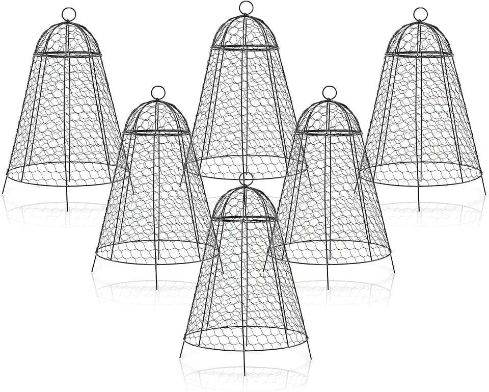 Garden Cloches for Plant Protector from Animals Chicken Wire Cages Outdoor