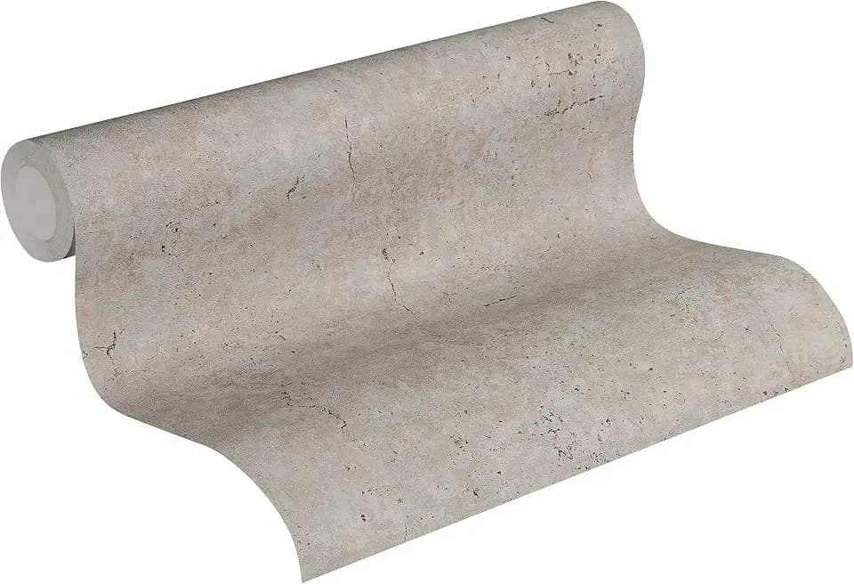 A.S. Création Livingwalls 369111 Metropolitan Stories Paul Bergmann Berlin Tapete in Vintage Beton Optik Vliestapete braun grau, 10,05 m x 0,53 m