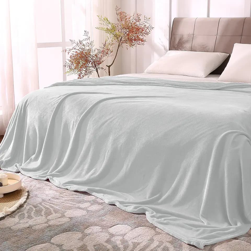 BEDELITE Soft Sherpa Throw Blanket for Couch, Fluffy Gift, Yellow, 50x60