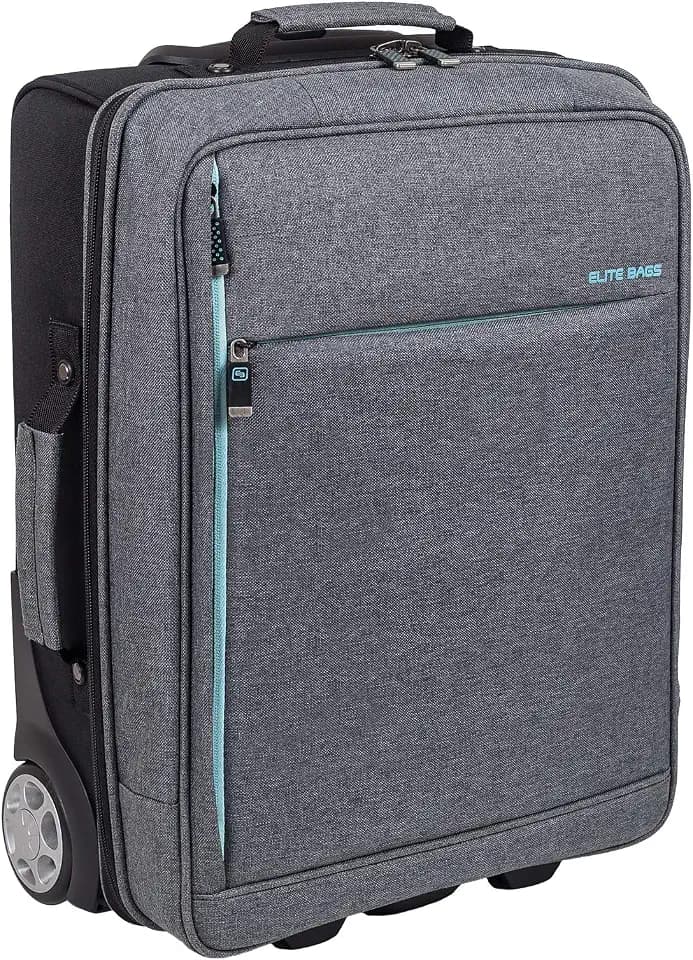 ELITE BAGS - HOVI Pflegetrolley | grau bitone | für die ambulante Pflege