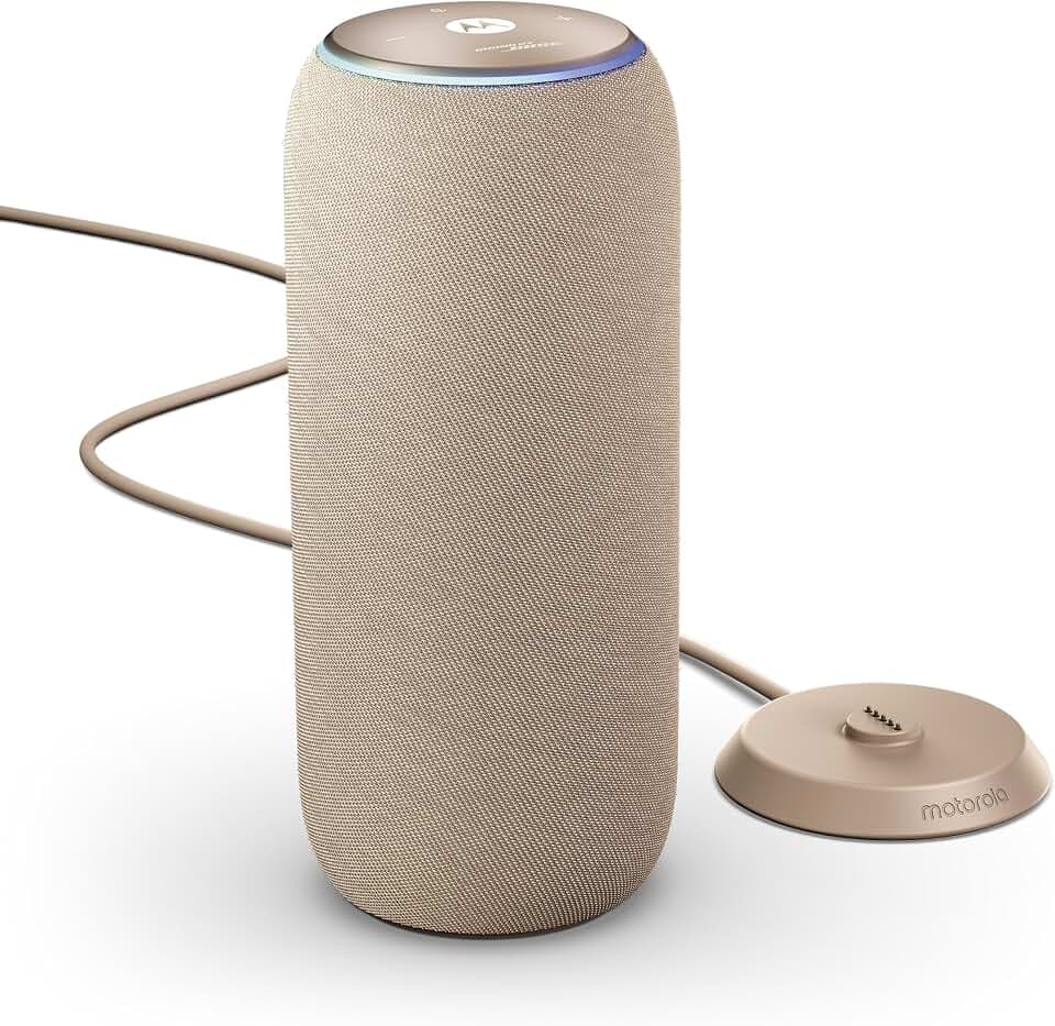 Motorola Moto Sound Flow Bluetooth Lautsprecher bis 11,5 Std Akku Taupe