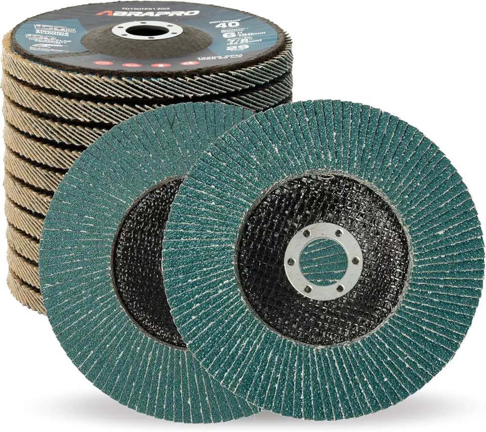 10 Pack ABRAPRO T29 Jumbo Zirconia Flap Discs 6" x 7/8", 40/60/80 Grit