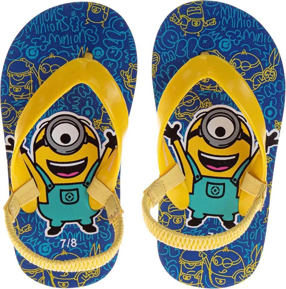 Josmo Kids & Toddler Baby Boys Flip Flops, Mickey Mouse Paw Patrol Sonic Spiderman Monster Jam Minion Beach Sandals, Slip-On Quick Dry Water Shoes For Toddlers And Little Kids (Size 5-10 & 11-13) Summer Sandals