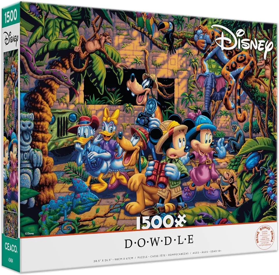 Ceaco - Disney Mickey & Friends Exploring - 1500 Piece Puzzle for Adults