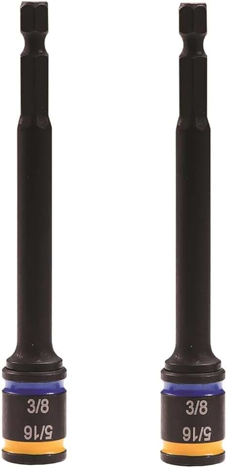 Malco MSHMLC1 4 in. C-RHEX Cleanable, Reversible Magnetic Hex Drivers (5/16″ and 3/8″)- 2 pack