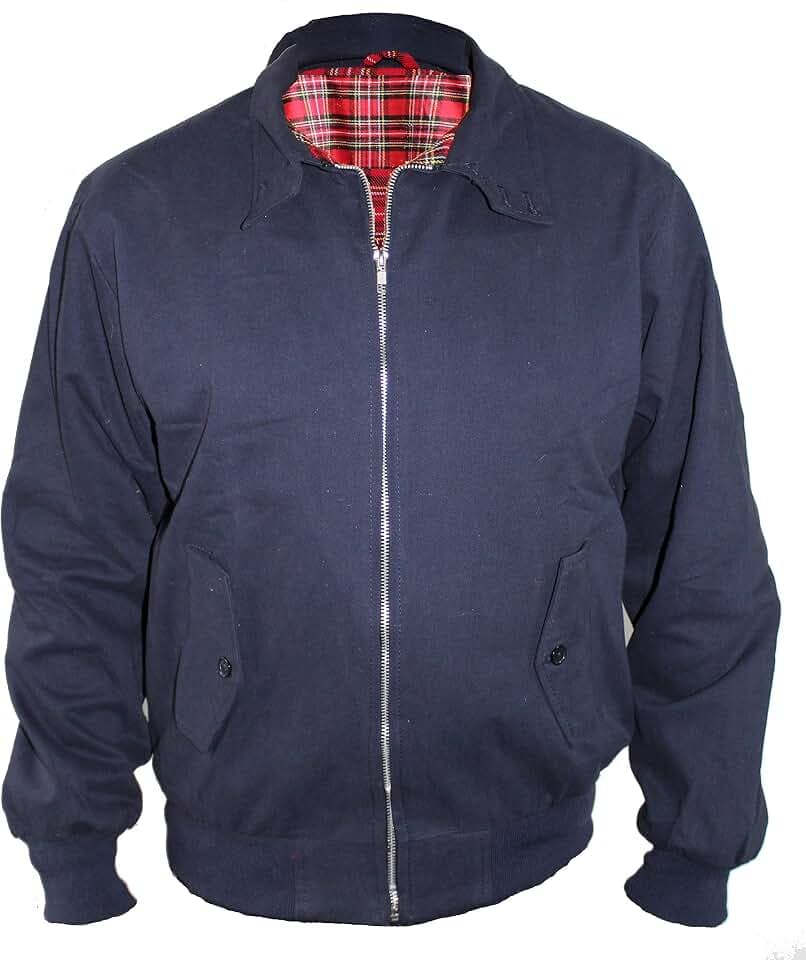 Skytex UK Harrington-Jacke Klassisch/Retro/Mod, in 10 Farben erhältlich, Größen XS-8XL