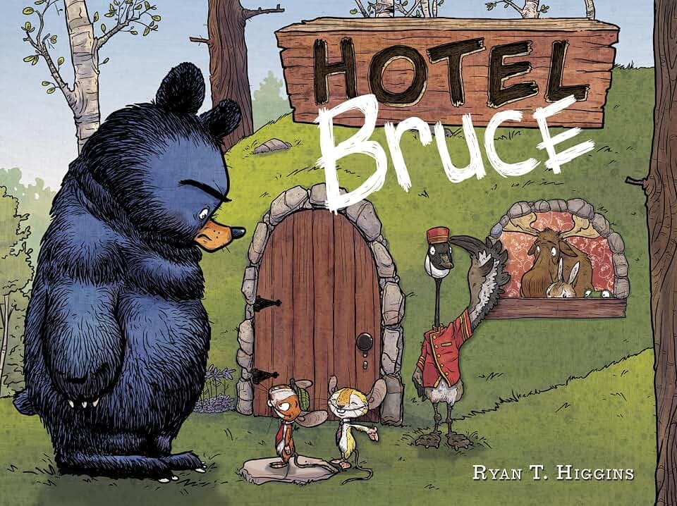 Hotel Bruce-Mother Bruce series, Book 2: Bilderbuch, Lupine Award (Maine), 2017, WSRA Recommendation List, 2018, Junior Library Guild Selection, 2016, ... Young Hoosier Book Award (Indiana), 2018