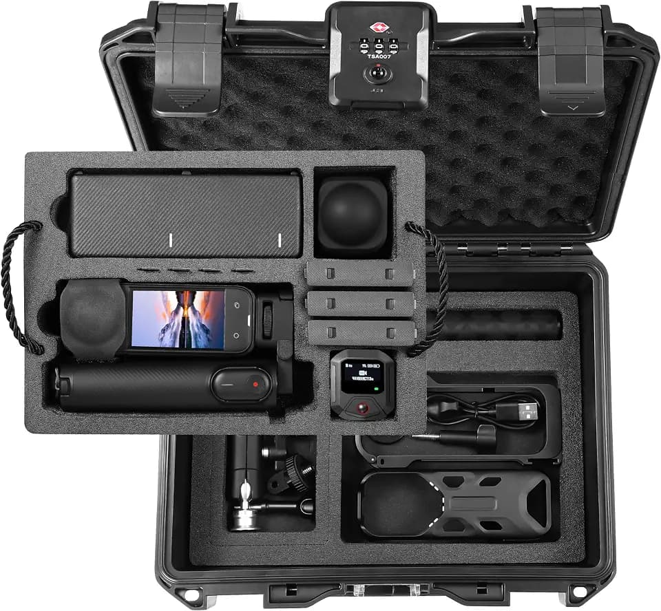 Hard Case for Insta360 X5, Waterproof Travel Storage Case, TSA Lockable