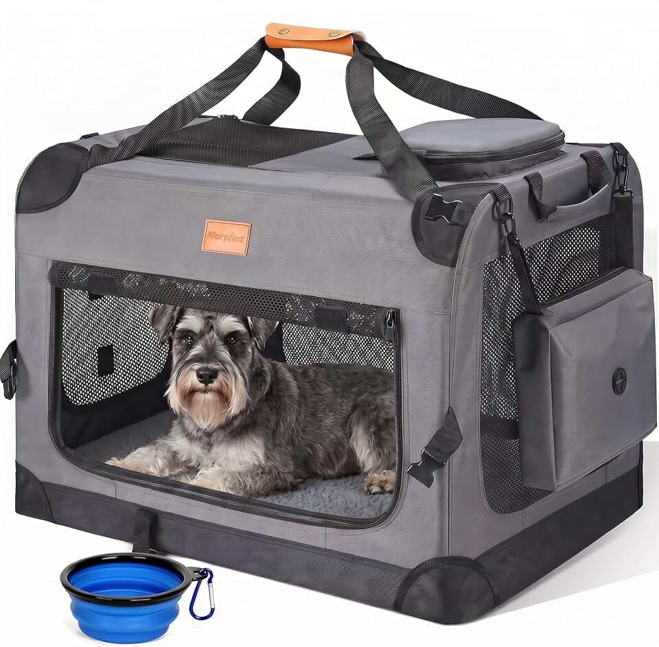 Morpilot Katzentransportbox Transportbox 60x42x42cm Dunkelgrau Verstärkt
