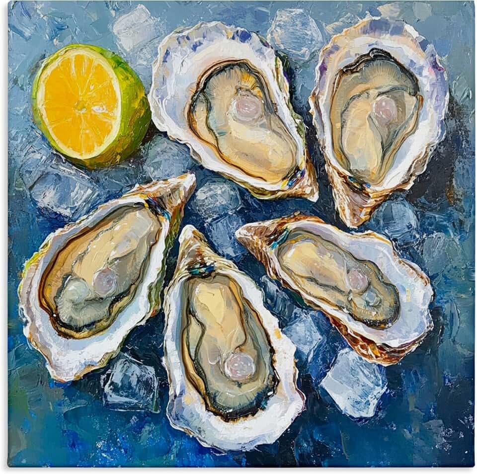 Stupell Industries 'Lemon & Oysters Seafood'| Canvas Art