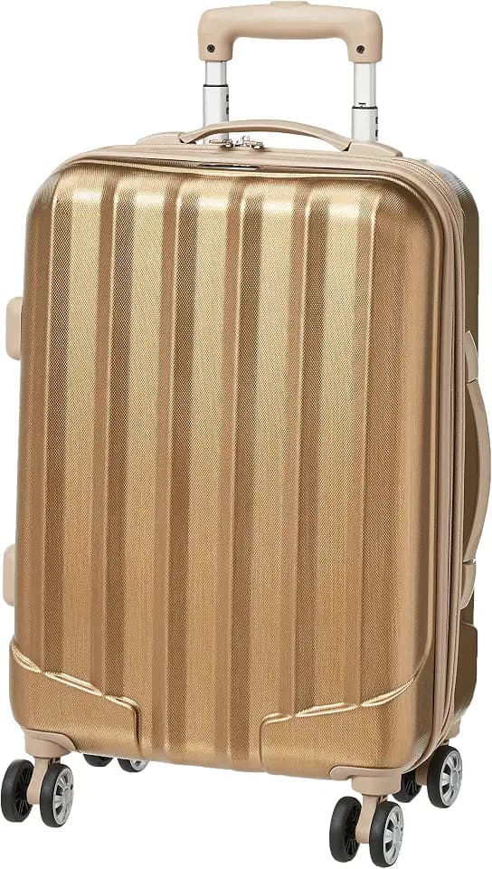 Rockland Melbourne Hardside Expandable Spinner Wheel Luggage, Carry-On 20", Bronze