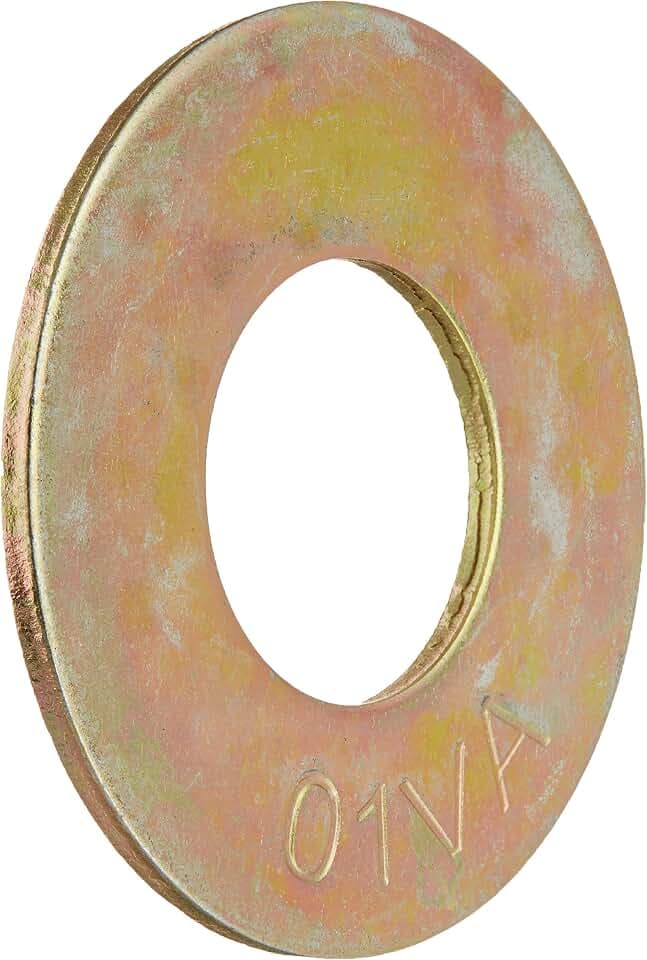 Hillman Hardened Steel USS Pattern Flat Washers 1-1/4-Inch, Yellow Zinc