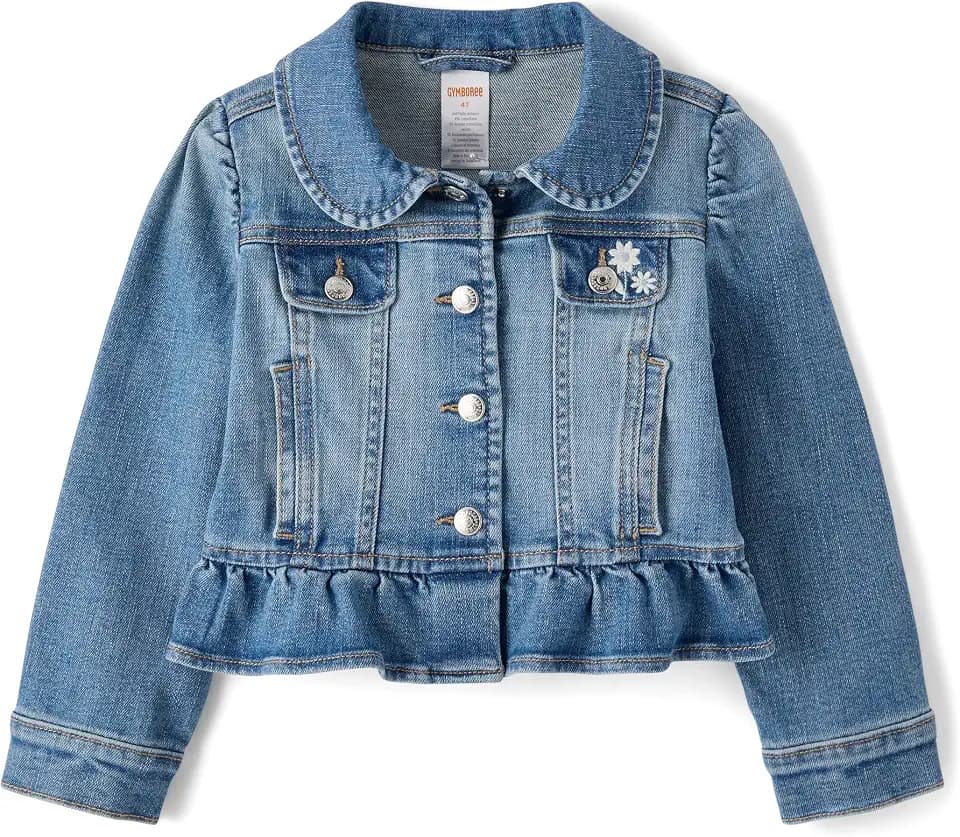 Gymboree Girls' And Toddler Embroidered Denim Jackets