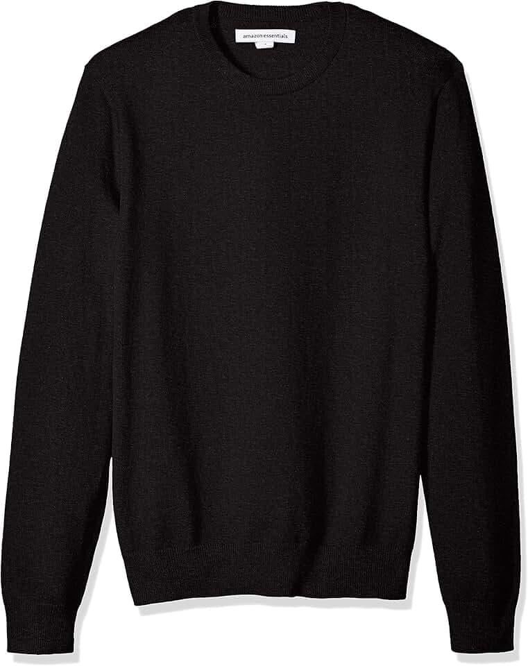 Amazon Essentials Men's Cable Knit Long-Sleeve Crewneck Sweater, 100% Cotton, Big & Tall Options Available