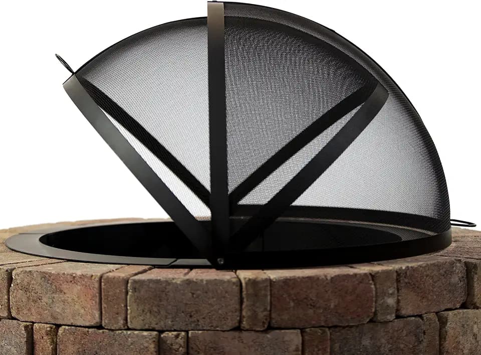 36 Inch Fire Pit Easy Access Spark Screen