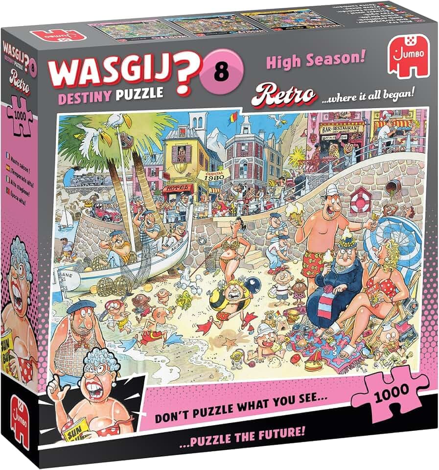 Wasgij Retro Destiny 8 - Hochsaison! - 1000 Teile Puzzle, 68x49