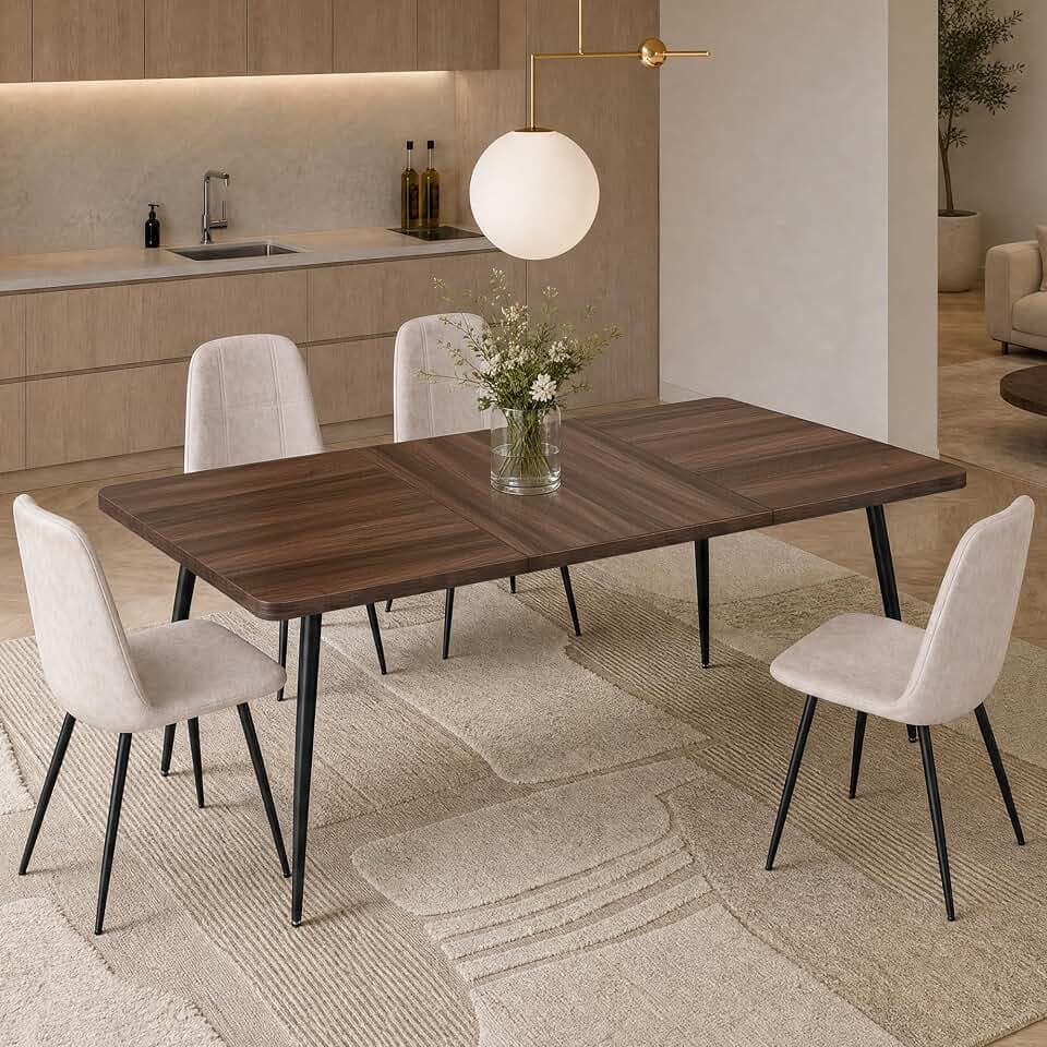 VASAGLE 70.9" Dining Table for 6-8 People, Modern Kitchen Table