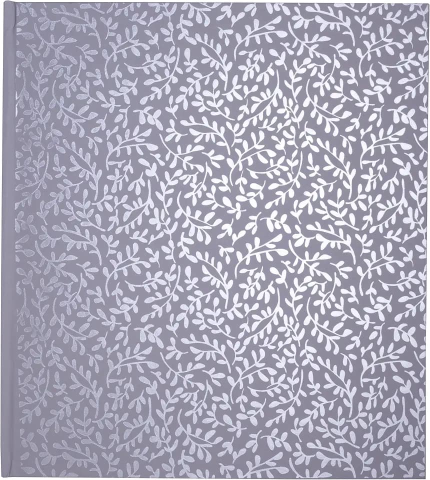 Exacompta - Ref. 16365E - 1 Fotobuch Authentik - 300 Fotos - 60 weiße Seiten - Format 29 x 32 cm - Einband mit blau grauem beschichtetem Papier überzogen
