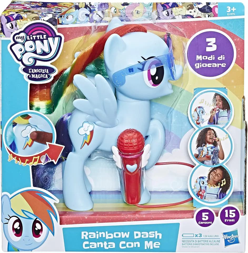 Hasbro E1975103 Rainbow Dash Singt mit Mir