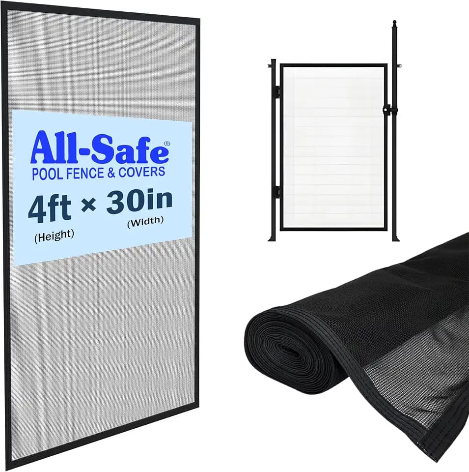 4-Ft Pool Fence Gate Mesh Replacement, 46.5 x 30 in