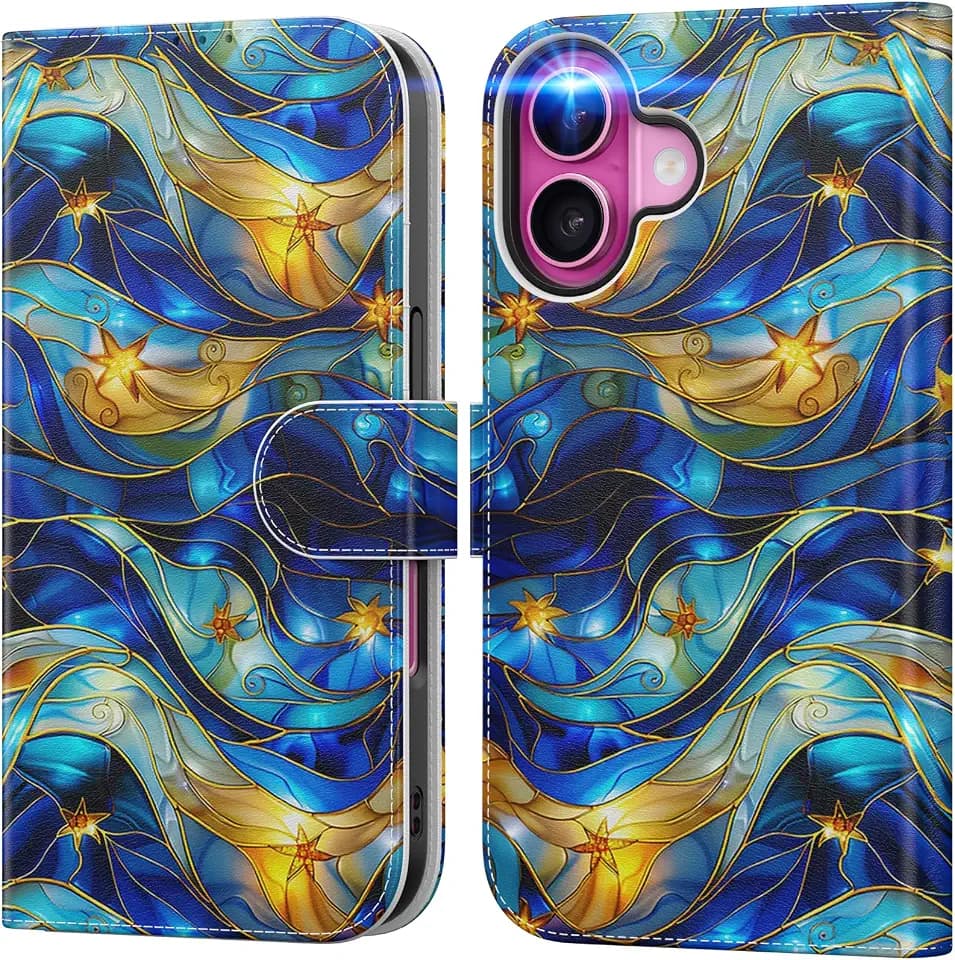 DEENAKIN for iPhone 17 Case Wallet, Card Slots Holder + Cash Clip