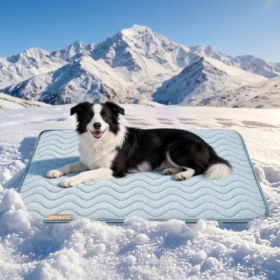 PPOLCA Waterproof Cooling Mat for Large Dogs 23x35, Blue