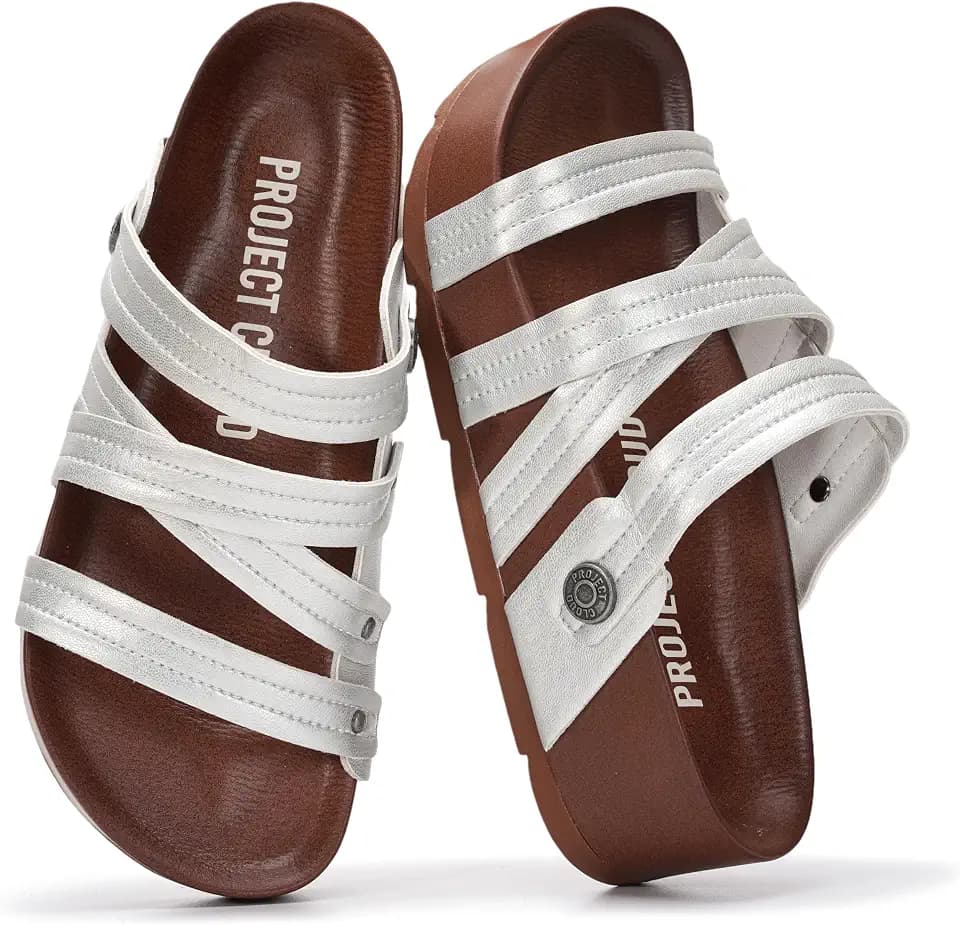 Project Cloud 100% Genuine Leather Platform Sandals Women 2026