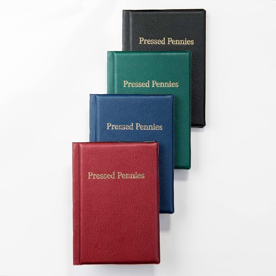 MC. Sammler Münzalbum Taschenalbum für 96 Stück Pressed Pennies Blau