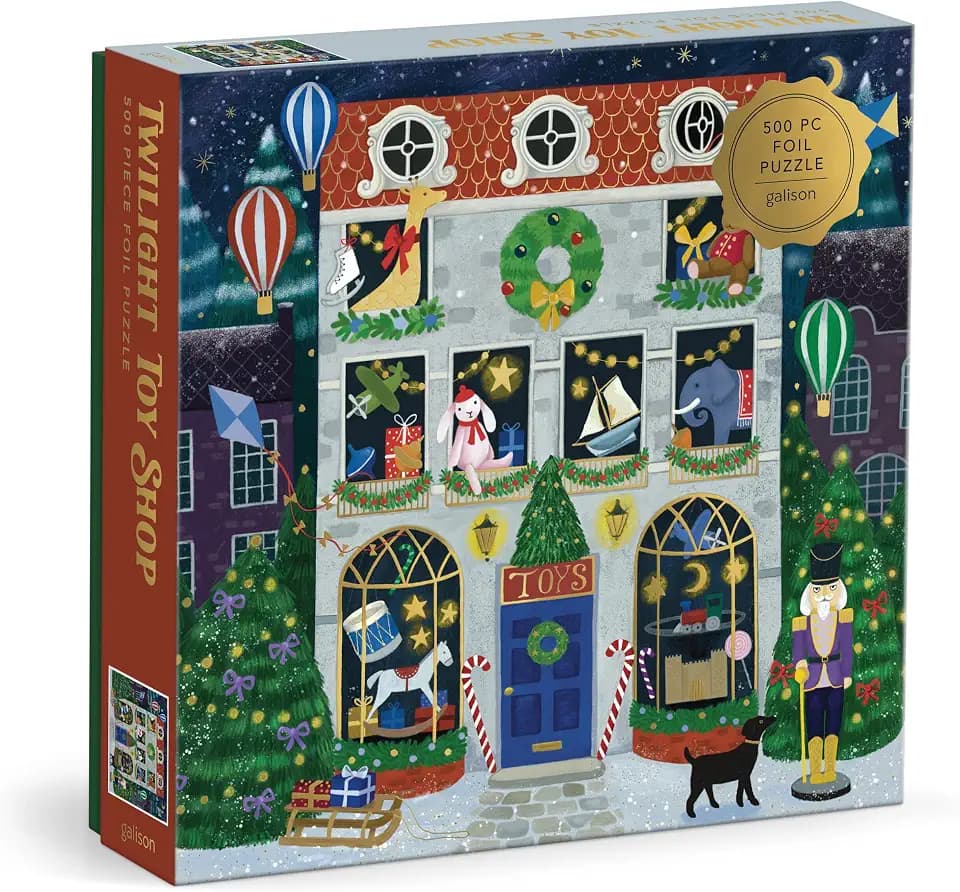 Galison - Twilight Toy Shop 500 Piece Puzzle with Foil