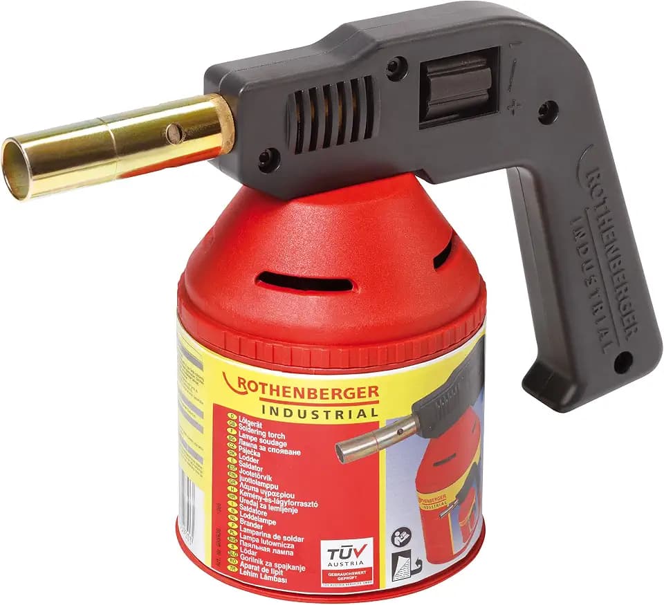 ROTHENBERGER Industrial Lötlampe Premium | löten | lötbrenner | bunsenbrenner |ohne Stechgaskartusche