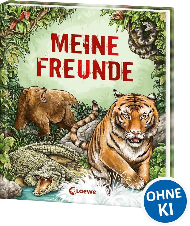 Meine Freunde (Wilde Tiere): Erinnerungsbuch für Kinder ab 6 Jahre (Eintragbücher)