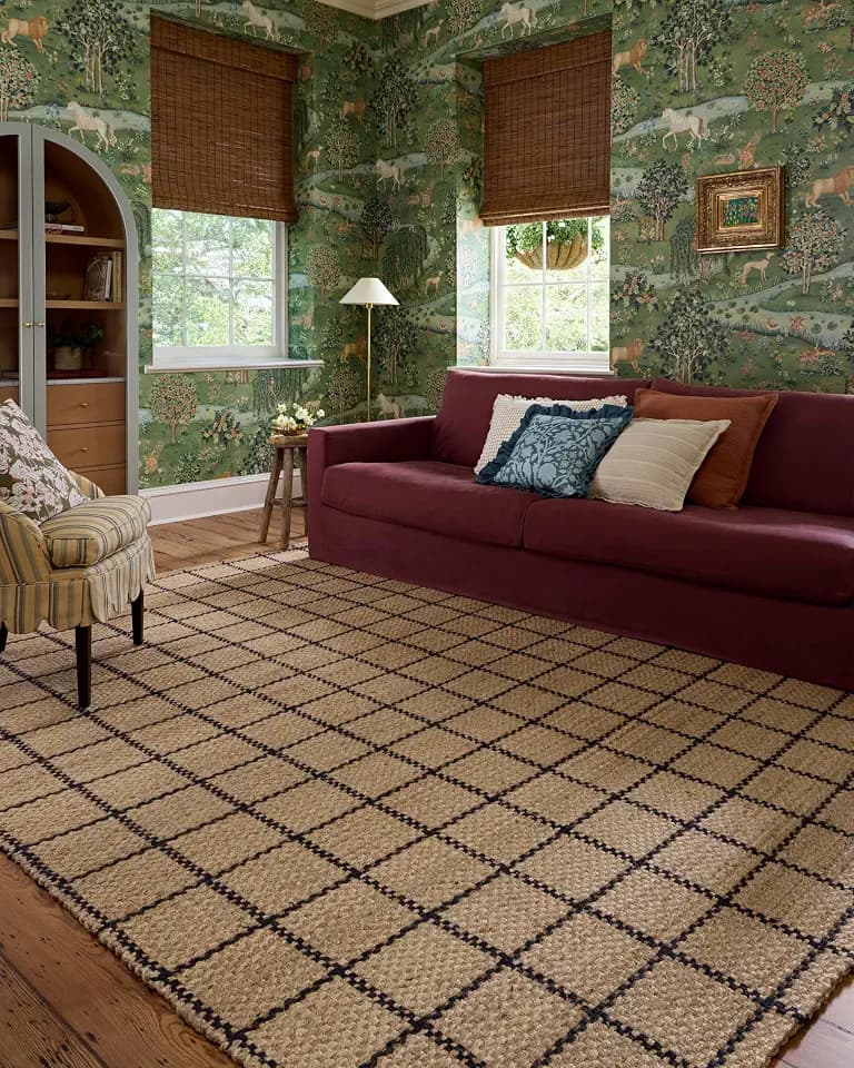 Loloi Chris Loves Julia Fletcher Natural/Black 2'-3" x 3'-9" Runner Rug