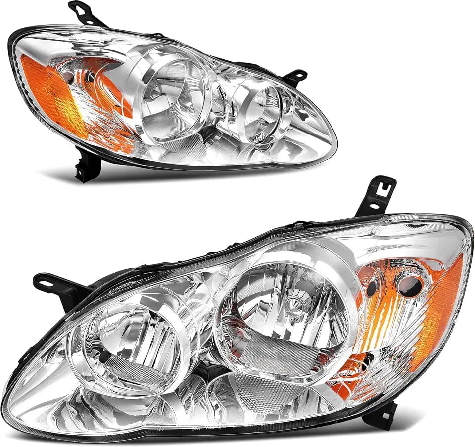 AUTOSAVER88 Headlight Assembly Compatible with 2003-2008 Toyota Corolla