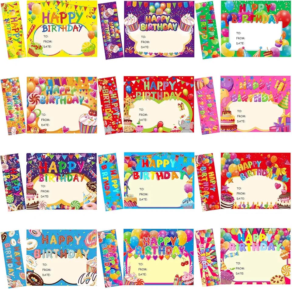 Tudomro 72 Pcs Happy Birthday Certificates for Kids Classroom, Dessert