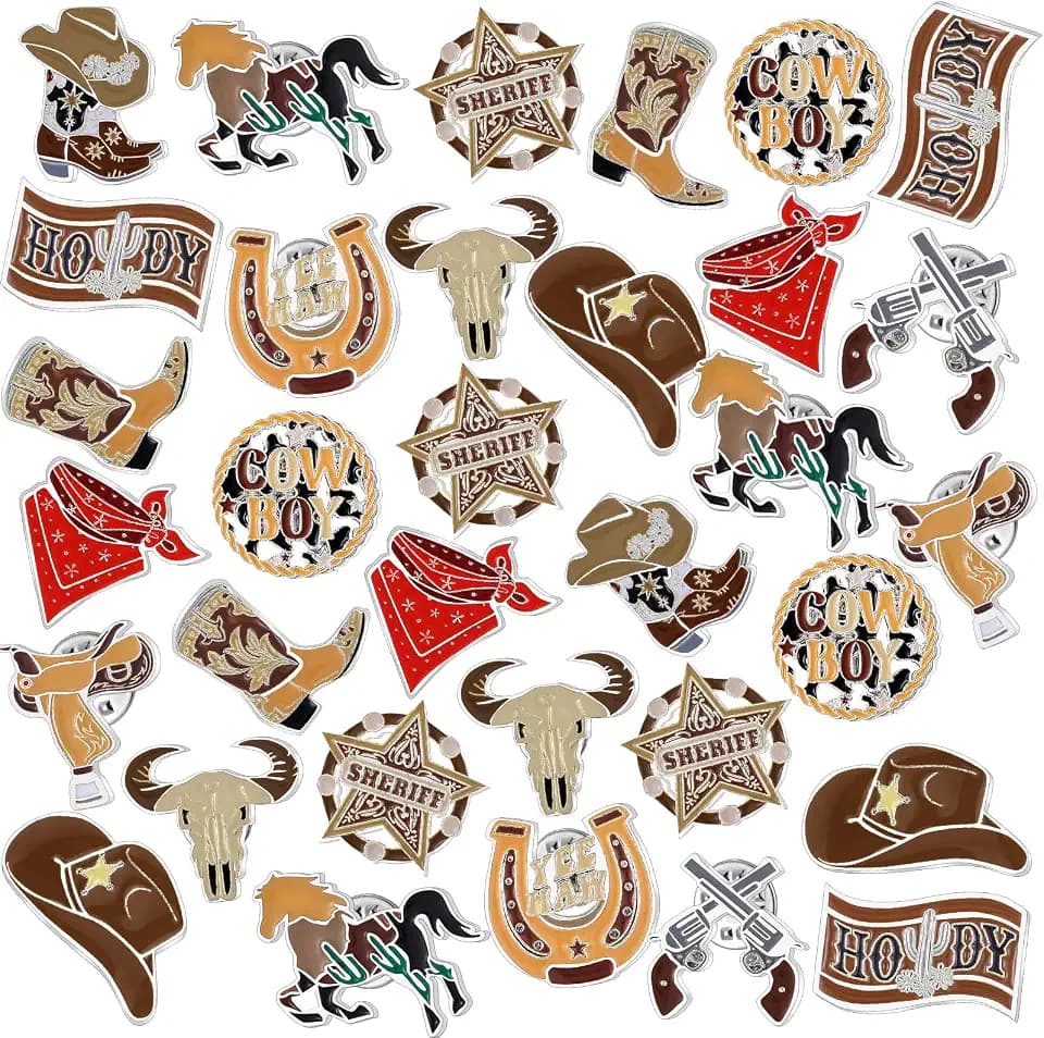 Landical 60 Pcs Enamel Pins Bulk for Hat Backpack