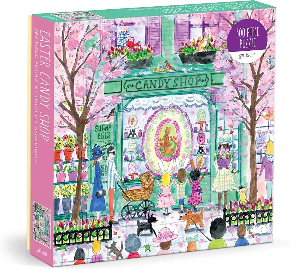 Galison - Easter Candy Shop 500 Piece Jigsaw Puzzle for Adults