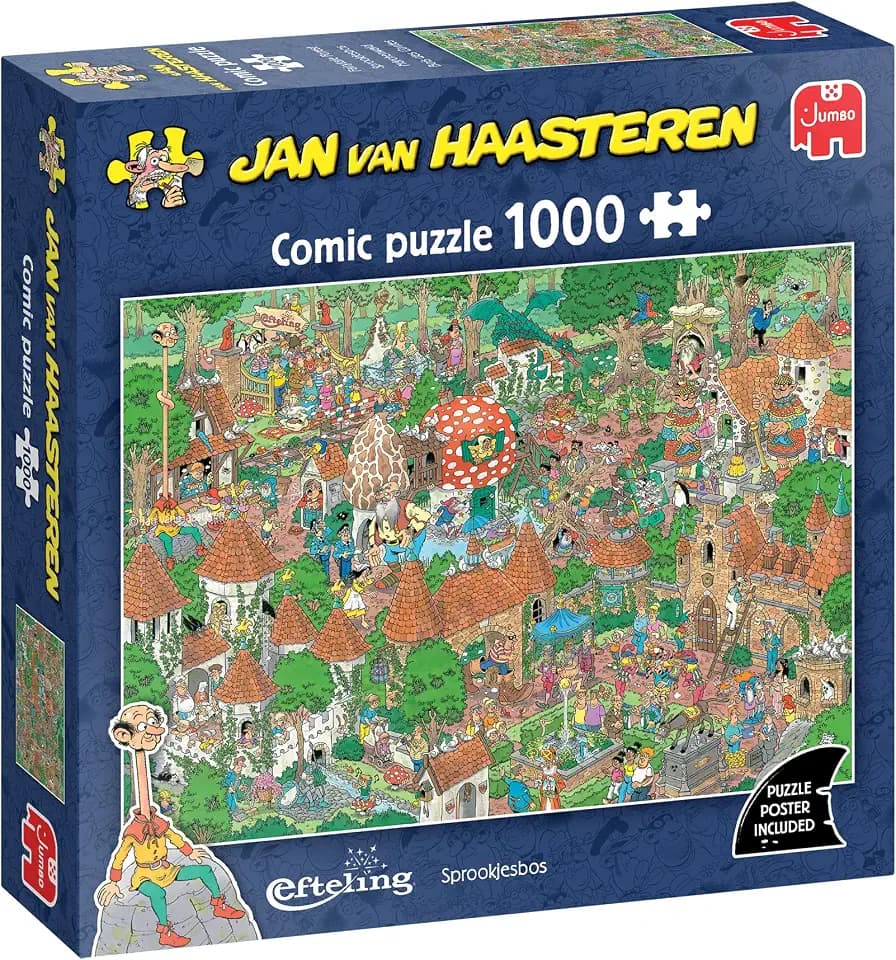 Jan Van Haasteren Efteling Fairytale Forest 1000 Teile Comic Puzzle