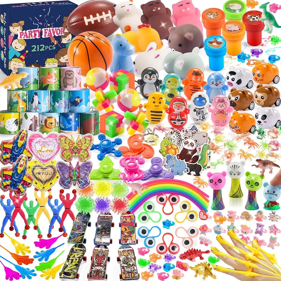 Yutin 212 Pcs Party Favors, Treasure Chest for Classroom Prizes